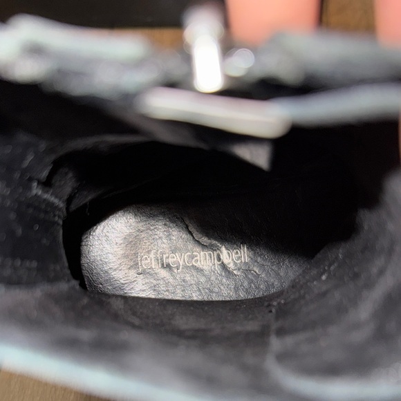 Jeffrey Campbell Black Combat Boots- size 9 - Picture 6 of 7